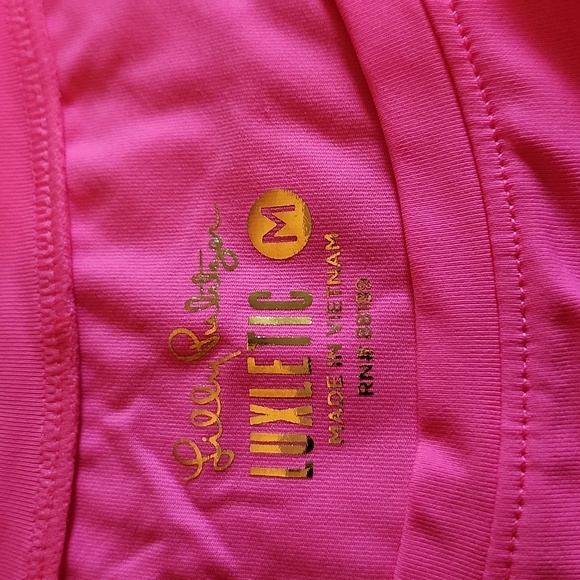 NWT Lilly Pulitzer long sleeve active tee. UPF 50+ .  Pink , size Medium - Picture 2 of 8